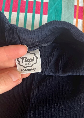 Kız Çocuk Siyah Regular Fit Pantolon - Görsel 3