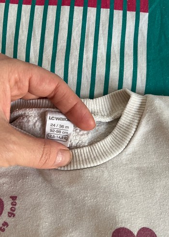 Kız Çocuk Pembe Renkli Pamuklu Sweatshirt - Görsel 3