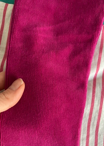 Kız Çocuk Renkli Elastik Bel Tayt - Görsel 2