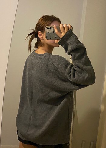 Mango Gri Oversize Kazak