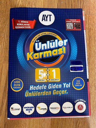 AYT Ünlüler karması 6?lı deneme seti 2022