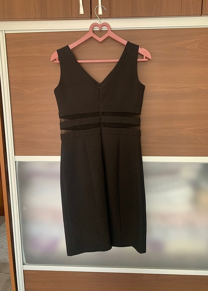 Siyah şık elbise - Görsel 4