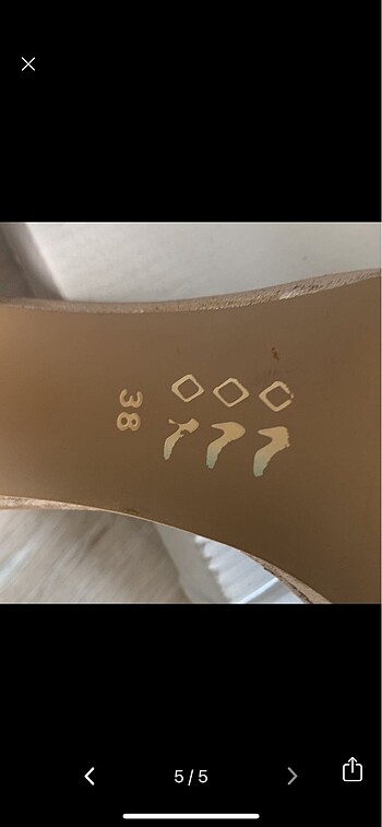 Gold kalın topuk ayakkabı - Görsel 5