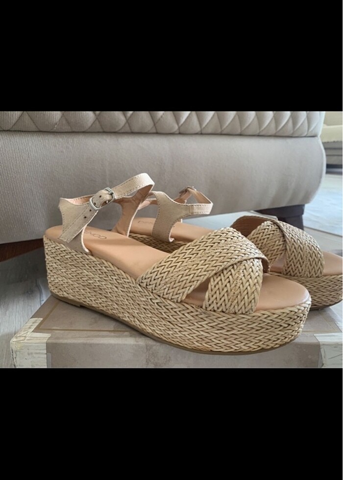 Hasır sandalet - Görsel 3