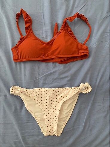 Penti kiremit renk bikini takımı
