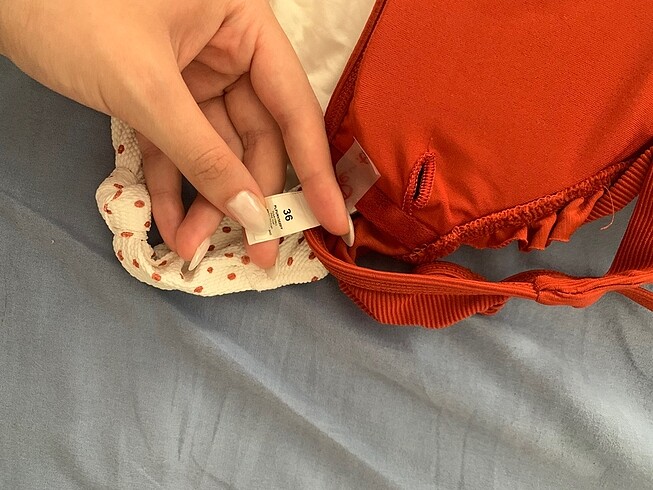 36 Beden Penti kiremit renk bikini takımı