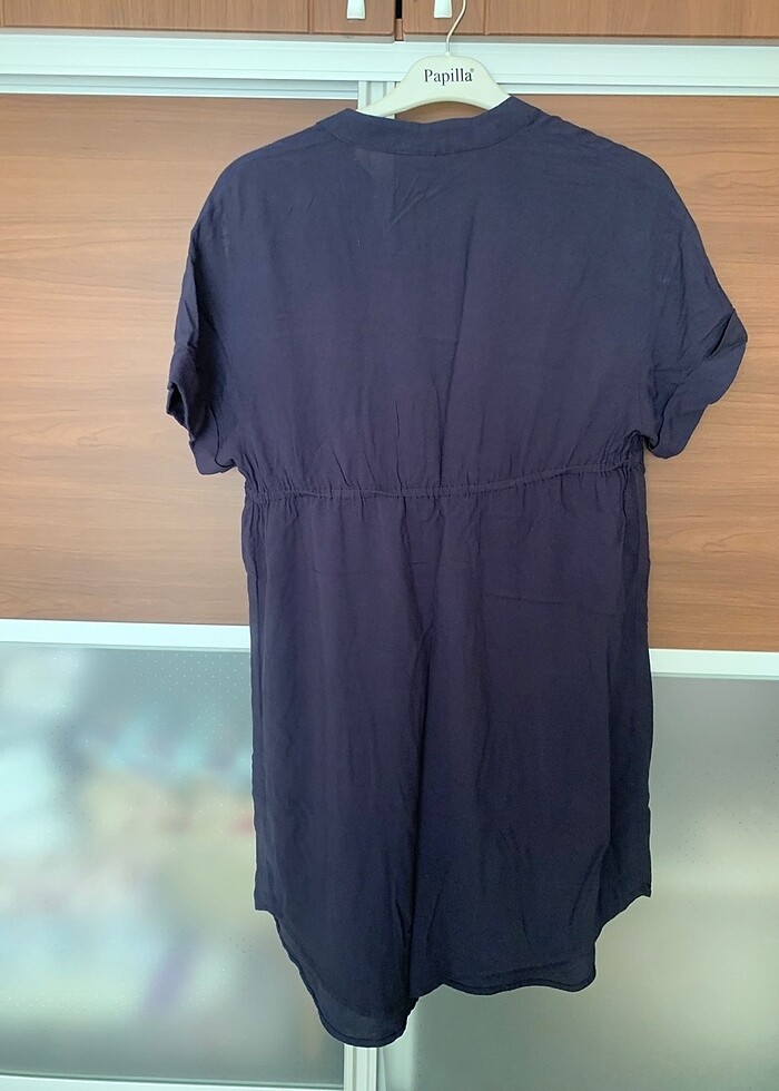 H&M lacivert elbise - Görsel 2