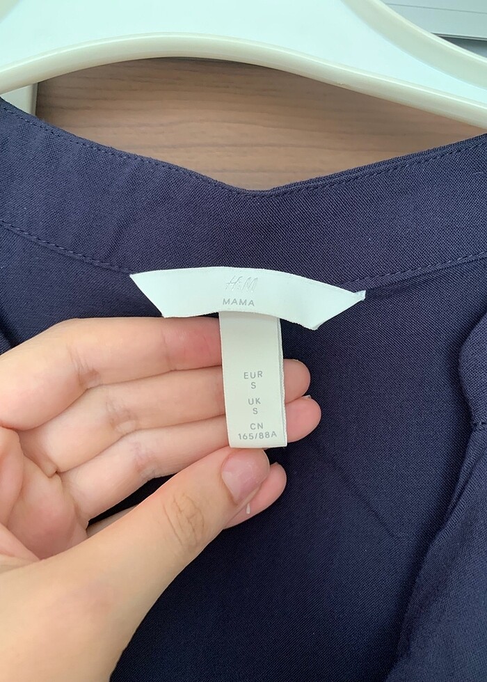 H&M lacivert elbise - Görsel 3