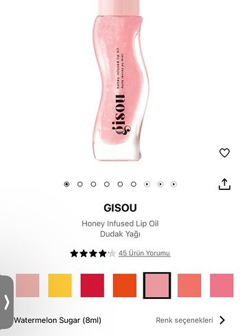 Gisou Honey Infused Lip Oil - Görsel 5