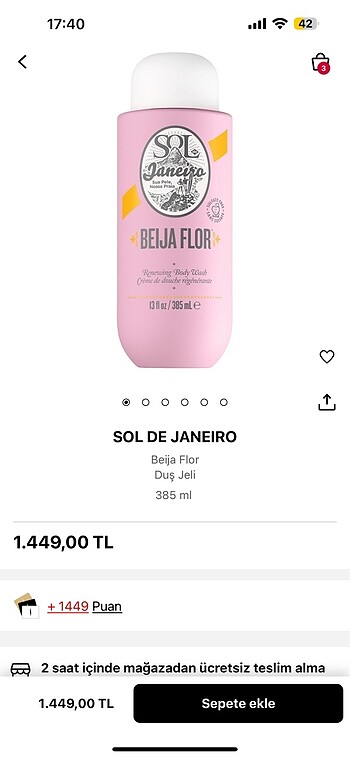 Sol de Janeiro Duş Jeli - Görsel 4