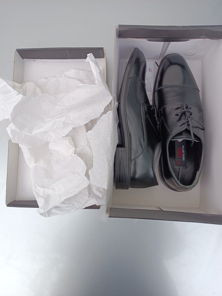 Klasik Siyah Erkek Ofis Ayakkabısı - Görsel 3