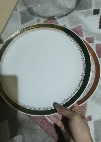 Beyaz Altın Detaylı Servis Tabağı - Görsel 2