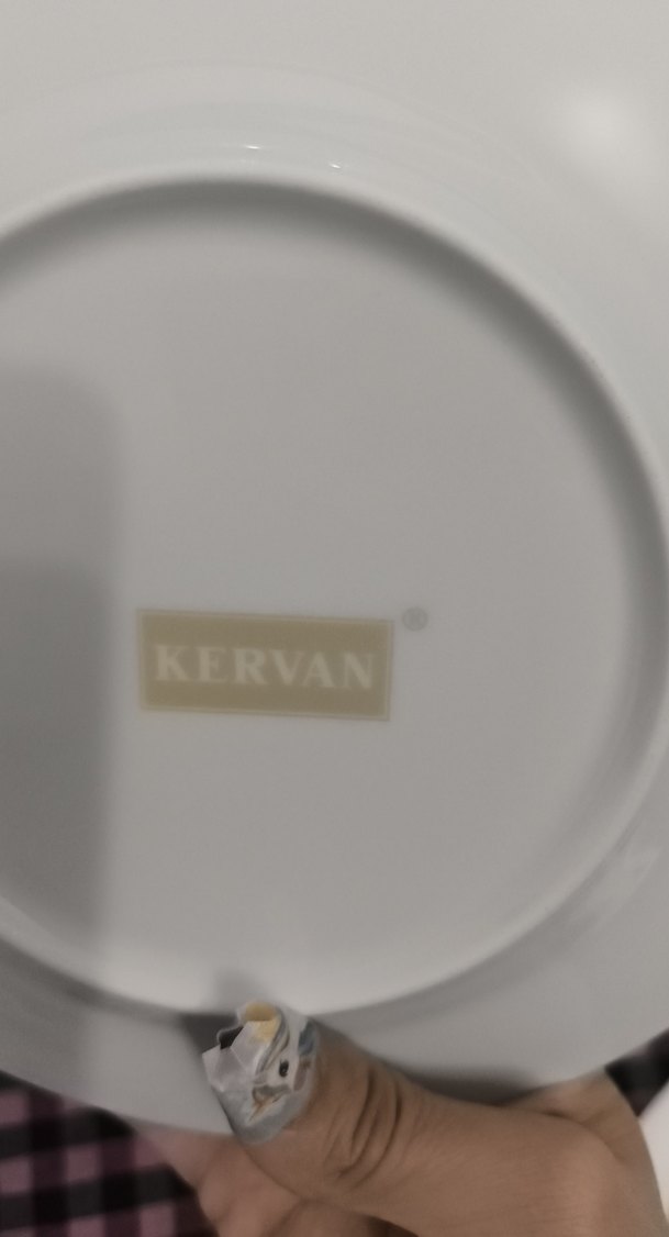 Beyaz Altın Kenarlı Pasta Tabağı - Görsel 2