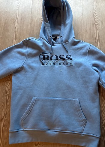 Hugo Boss Mavi Kapüşonlu Sweatshirt