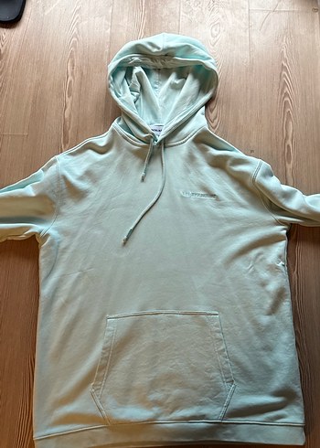 Turkuaz Kapüşonlu Salaş Sweatshirt