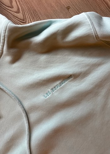 l Beden Turkuaz Kapüşonlu Salaş Sweatshirt