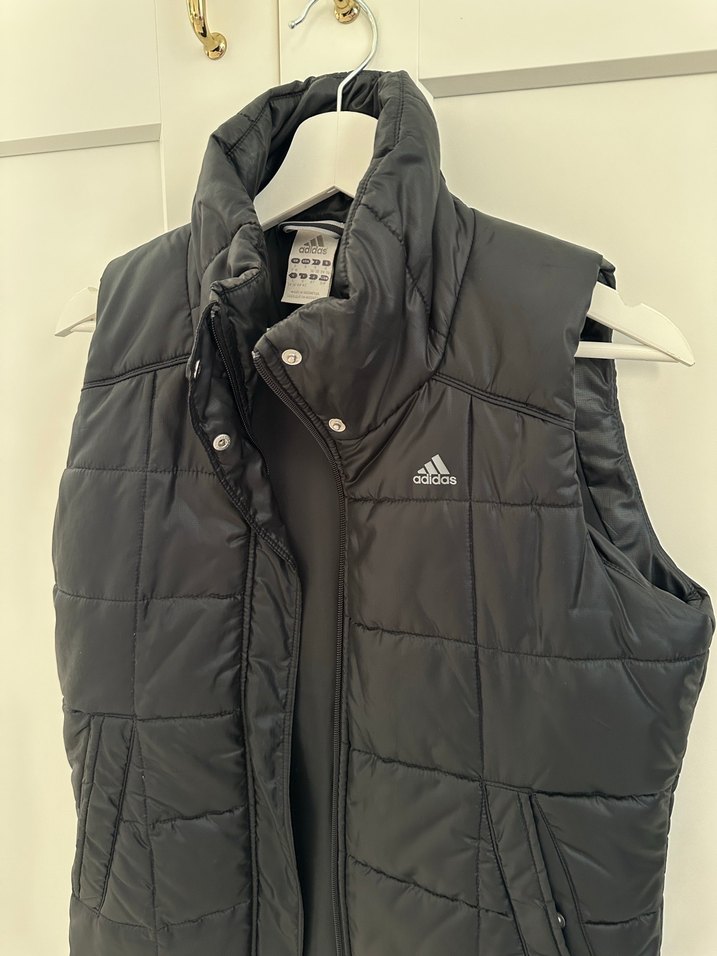 Siyah Kadın Fermuarlı Spor Yelek - Görsel 2