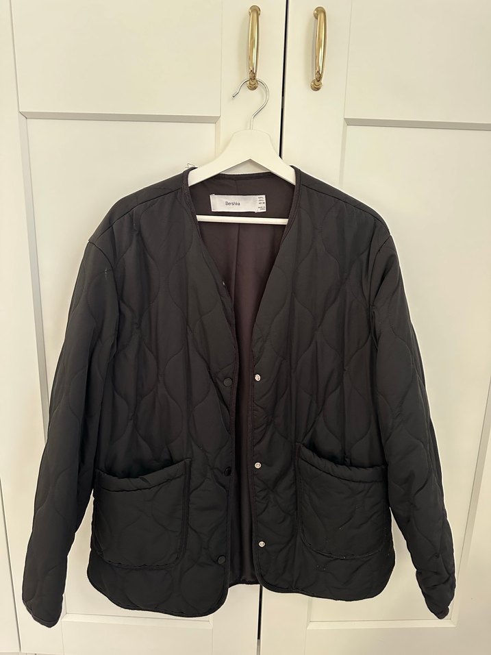 Düğmeli Siyah Kadın Ceket - Görsel 4