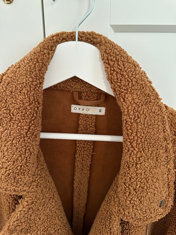 Kahverengi Kadın Midi Sıcak Ceket - Görsel 3