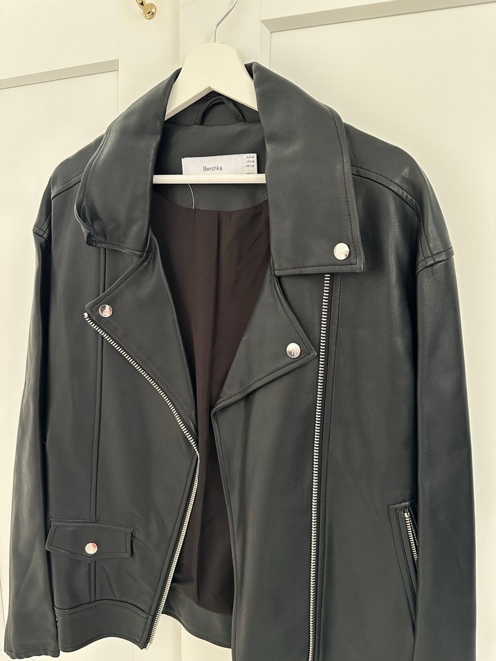 Bershka deri ceket - Görsel 2