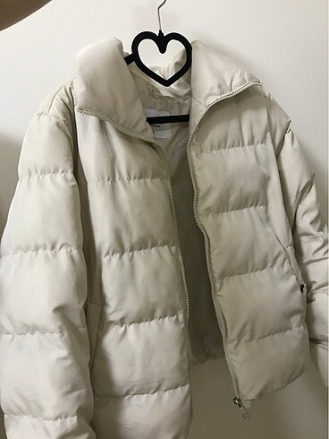 Defacto L oversize şişme beyaz mont
