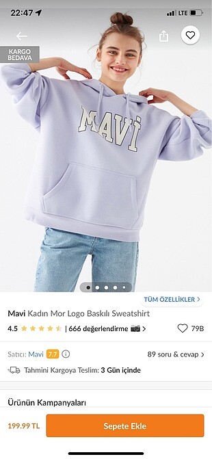Mavi sweatshirt