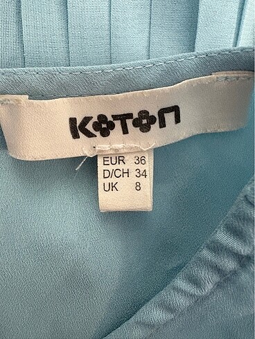 13-14 Yaş Beden mavi Renk Koton Bluz