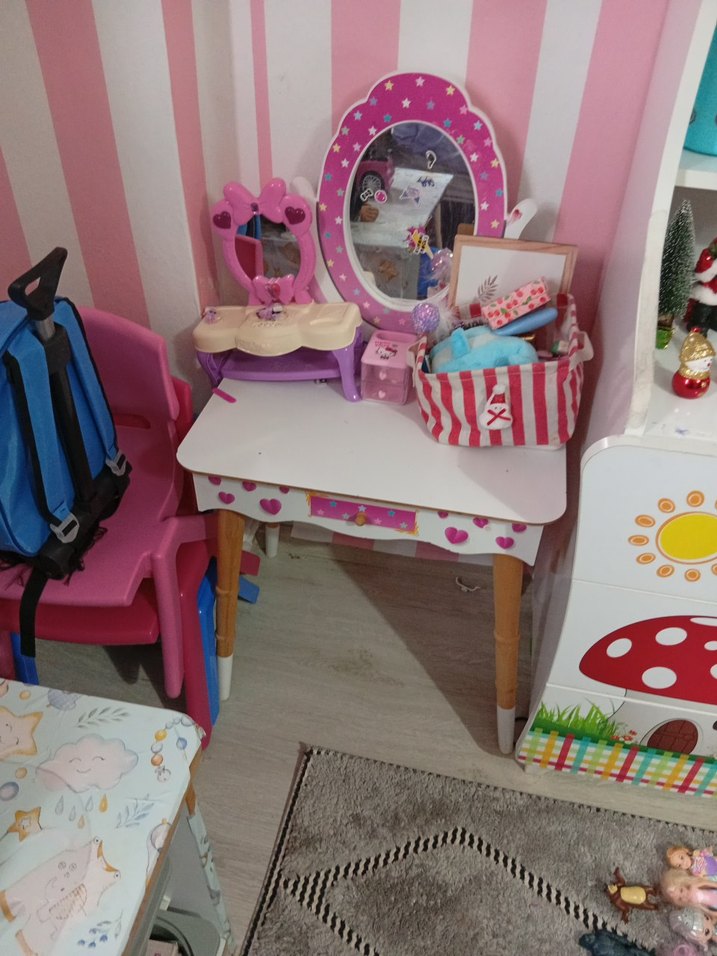 Pembe Pastel Çocuk Şifonyeri - Görsel 3