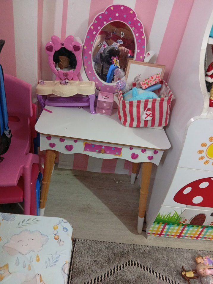 Pembe Pastel Çocuk Şifonyeri - Görsel 2