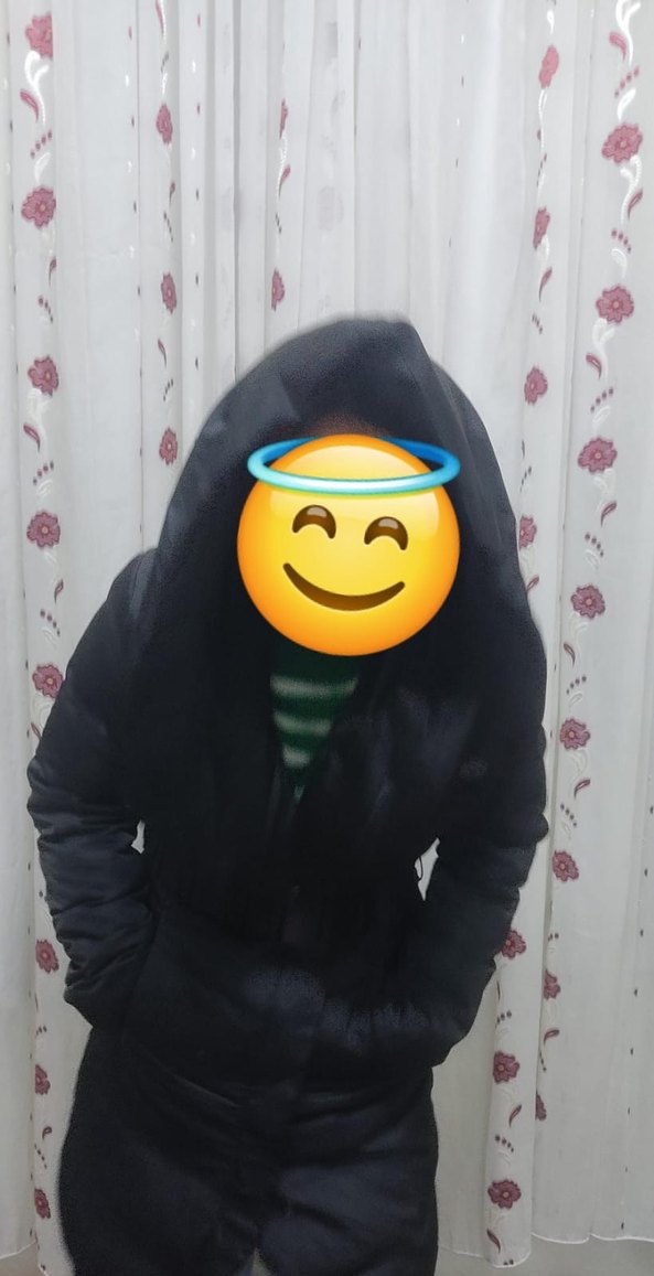 Siyah Kadın Kışlık Midi Mont - Görsel 3