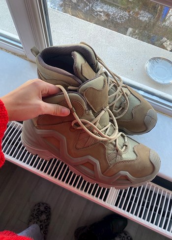 Bej Kamuflaj Desenli Bağcıklı Outdoor Ayakkabı - Görsel 2