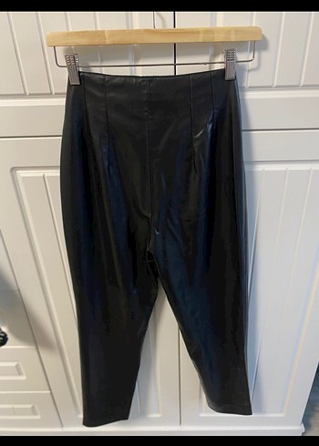 zara deri pensli pantolon - Görsel 5