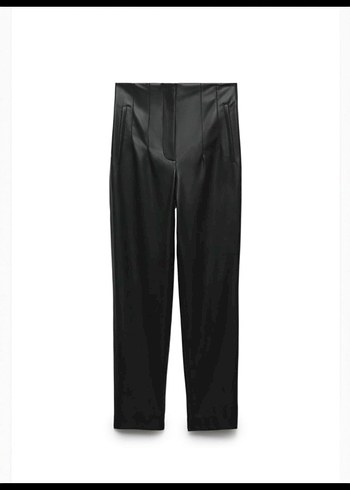 zara deri pensli pantolon - Görsel 2
