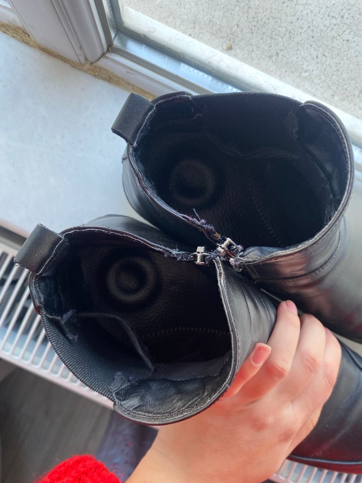 Siyah Deri Erkek Bot - Görsel 3