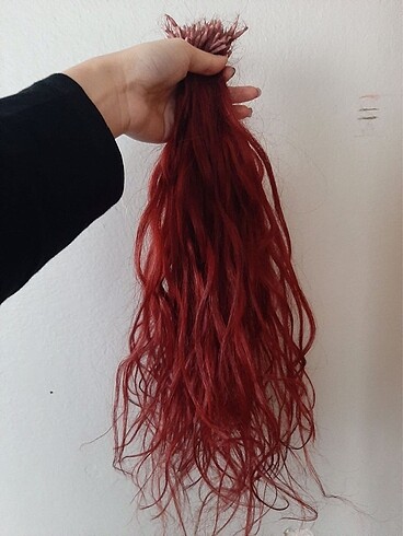 Diğer Kızıl renk micro kaynak saç gerçek
