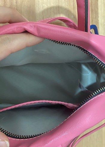 Flo Ayakkabı Pembe Fermuarlı Kadın Omuz Çantası