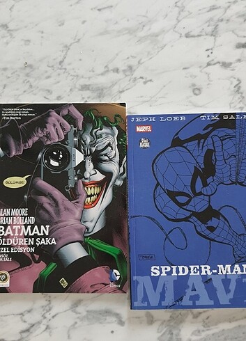 Batman Öldüren Şaka Ve Spiderman Mavi