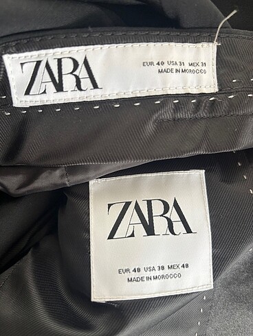 m Beden siyah Renk Zara erkek takım elbise