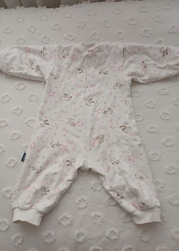 Bebek için beyaz uyku tulumu - Görsel 2