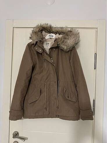 Defacto içi yünlü kaban mont tüylü - Görsel 2