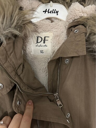 Defacto içi yünlü kaban mont tüylü - Görsel 4