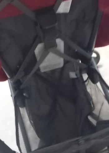 Kırmızı ve Gri Bebek Arabası - Görsel 4