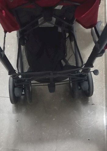 Kırmızı ve Gri Bebek Arabası - Görsel 3