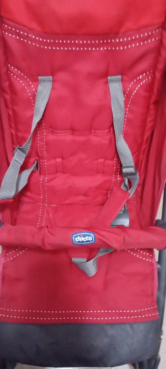 Kırmızı ve Gri Bebek Arabası - Görsel 2