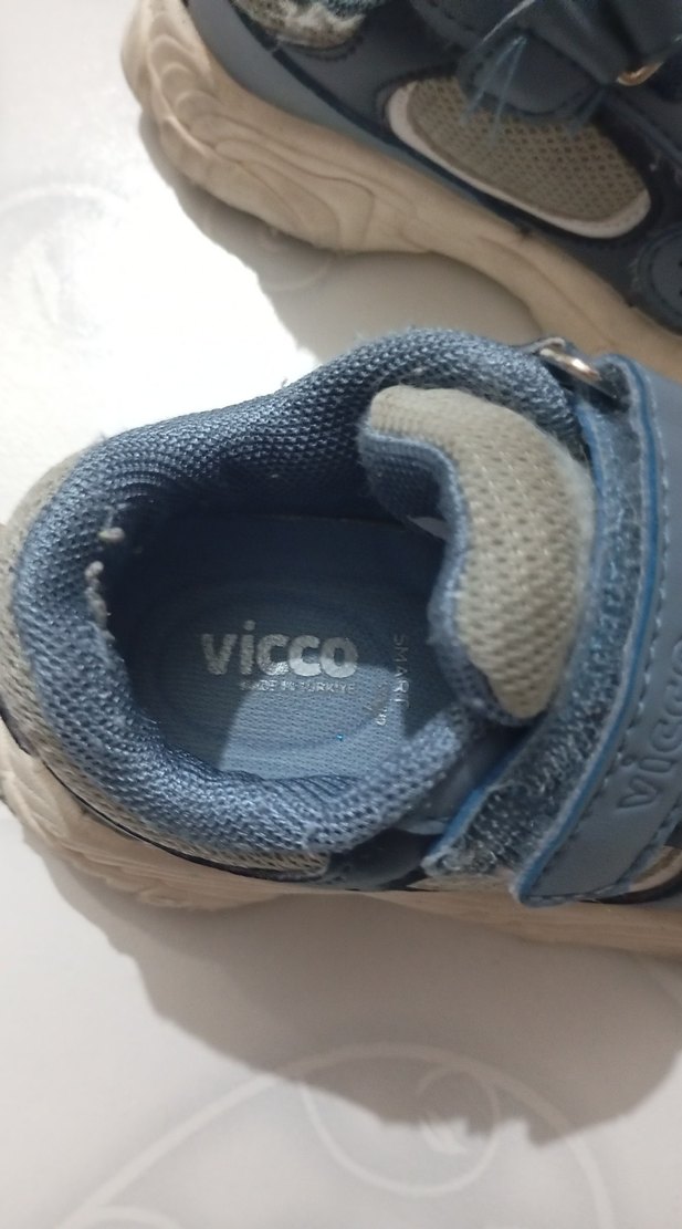 Gri Mavi Erkek Çocuk Spor Ayakkabı vicco - Görsel 2