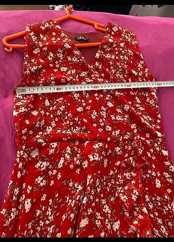 Zen Marka çiçekli şifon elbise - Görsel 8