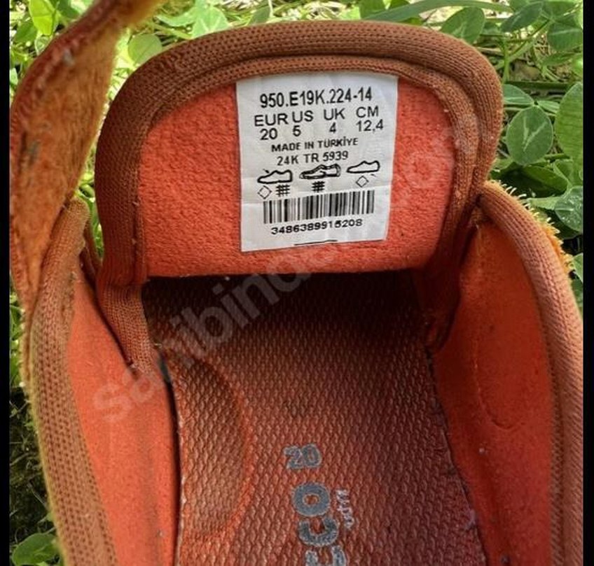 Turuncu  Kadife İlk Adım Ayakkabısı Vicco - Görsel 3