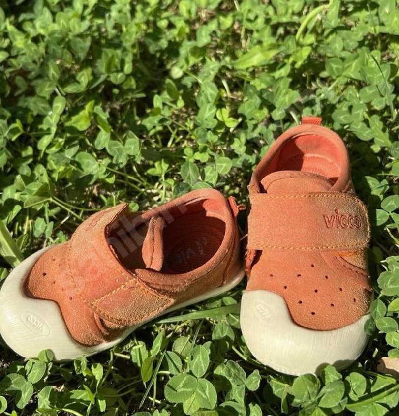 Turuncu  Kadife İlk Adım Ayakkabısı Vicco - Görsel 2
