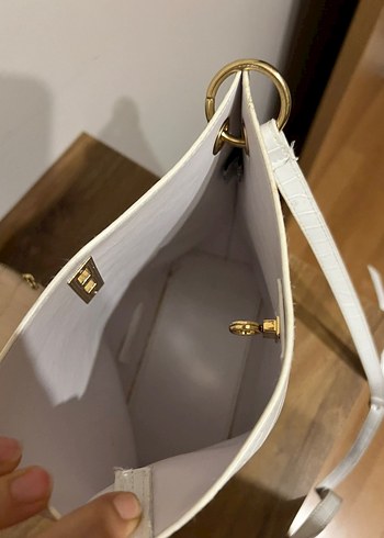 Nine West Beyaz Yılan Desenli Kadın Çanta - Görsel 5