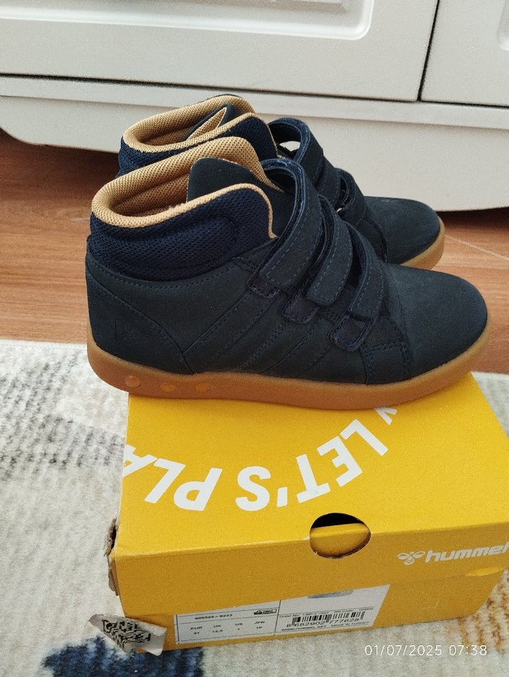 Erkek Çocuk Lacivert Cırt Cırtlı Bot - Görsel 2